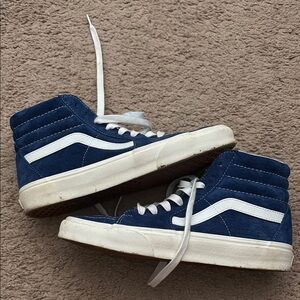 Vans Blue and White High-Tops